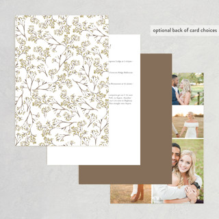 This is a honey wedding invitations with standard by Susan Moyal called organic florals printing on signature in standard