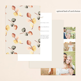 This is a autumn wedding invitations with standard by Petra Kern called bella mia printing on signature in standard