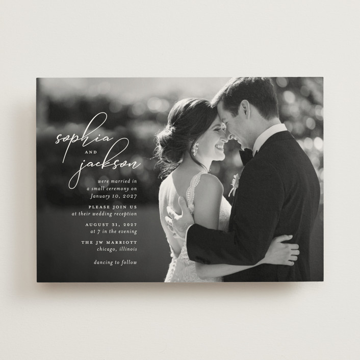 "Kindly Join Us" - Wedding Invitations in Pearl by Laura Hamm.