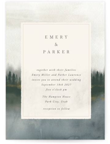 Lakefront Wedding Invitations