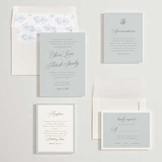 This is a frost wedding invitations with standard by Sara Hicks Malone called belle meade printing on signature in standard