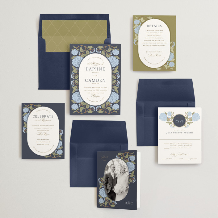 Hydrangea Garden Wedding Invitations by Susan Zinader | Minted