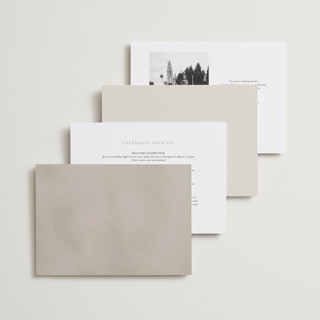 This is a champagne wedding invitations with standard by Heather Schertzer called panoramic printing on signature in standard