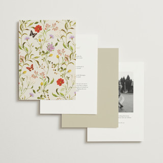 This is a poppy wedding invitations with standard by Sarah Knight called wild meadow printing on signature in standard