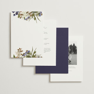 This is a fall wedding invitations with standard by Grace Kreinbrink called pressed garden printing on signature in standard