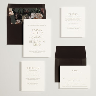 This is a champagne wedding invitations with standard by Jennifer Postorino called glide printing on signature in standard