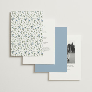 This is a sky wedding invitations with standard by Everett Paper Goods called foliage crest printing on signature in standard