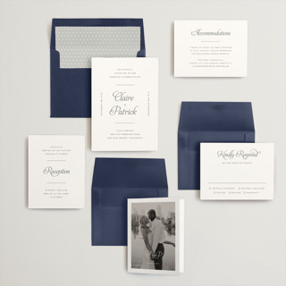 This is a ash wedding invitations with standard by Carolyn MacLaren called modernne printing on signature in standard