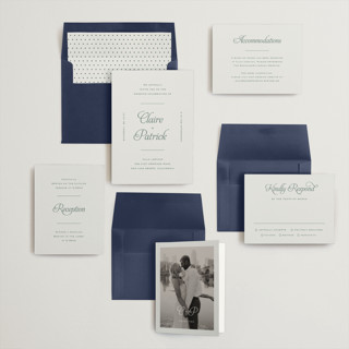 This is a sage wedding invitations with standard by Carolyn MacLaren called modernne printing on signature in standard