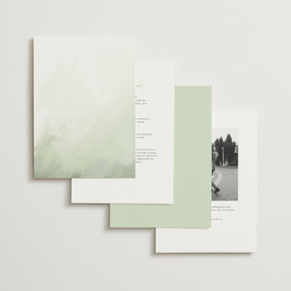 This is a moss wedding invitations with standard by Hannah Williams called hillside printing on signature in standard