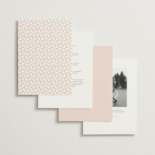 This is a blush wedding invitations with standard by Vanessa Doyle called in love printing on signature in standard