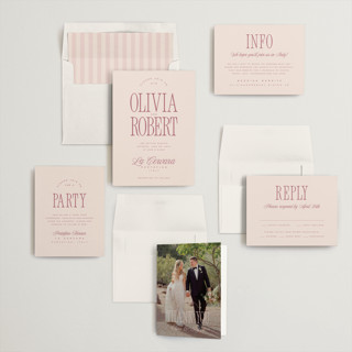 This is a rose wedding invitations with standard by Kelly Schmidt called riviera printing on signature in standard