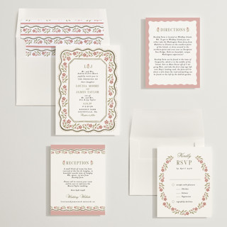 This is a peony wedding invitations with standard by Alethea and Ruth called sweet vintage printing on signature in standard