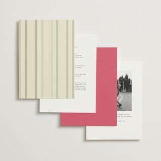 This is a blush wedding invitations with standard by Emily Miranda called romantic tropical wedding printing on signature in standard