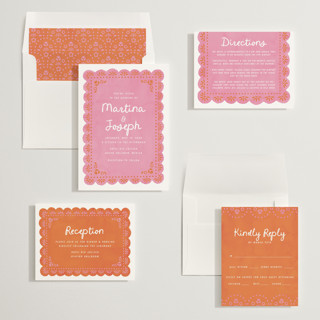 This is a carnation wedding invitations with standard by Itsy Belle Studio called vienes printing on signature in standard