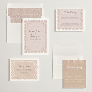 This is a papyrus wedding invitations with standard by Itsy Belle Studio called vienes printing on signature in standard