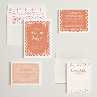 This is a melon wedding invitations with standard by Itsy Belle Studio called vienes printing on signature in standard