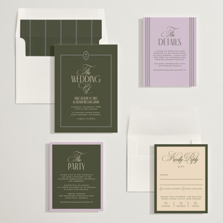 This is a meadow wedding invitations with standard by Owl and Toad called sophisticate printing on signature in standard