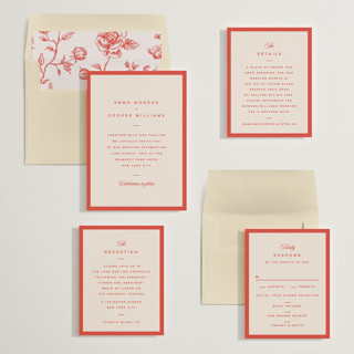 This is a verona sunset wedding invitations with standard by Kristie Kern called the emma printing on signature in standard