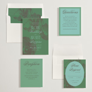 This is a parrot wedding invitations with standard by Morgan Kendall called maximalist poppies printing on signature in standard