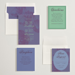 This is a starling wedding invitations with standard by Morgan Kendall called maximalist poppies printing on signature in standard