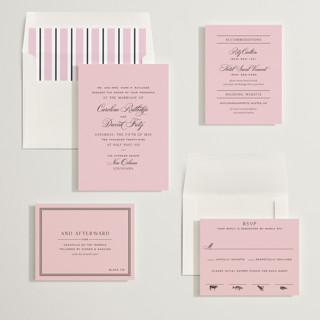 This is a peony wedding invitations with standard by Megan Davis called nola printing on signature in standard