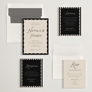 This is a shadow wedding invitations with standard by Pixel and Hank called lovers printing on signature in standard