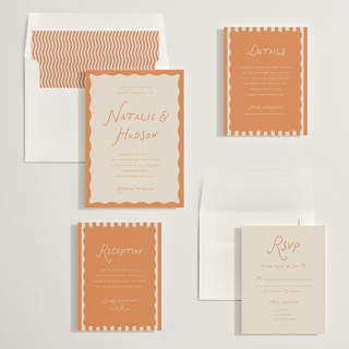 This is a nectar wedding invitations with standard by Pixel and Hank called lovers printing on signature in standard