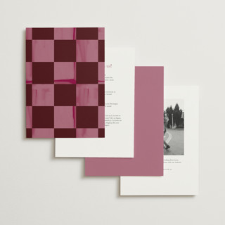 This is a scarlet wedding invitations with standard by Baumbirdy called checker wash printing on signature in standard