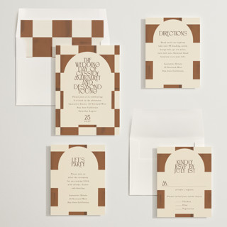 This is a wood wedding invitations with standard by Baumbirdy called checker wash printing on signature in standard