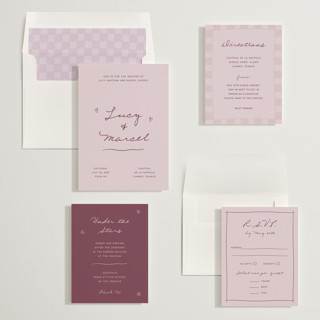 This is a pool wedding invitations with standard by Ani Somi called ballpoint suite printing on signature in standard