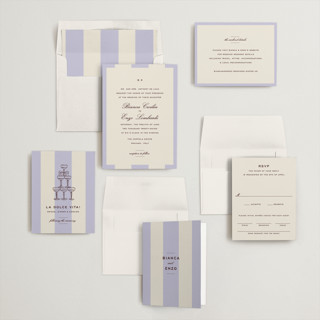 This is a viola wedding invitations with standard by Megan Davis called campania printing on signature in standard