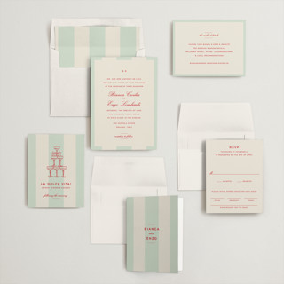 This is a fresca wedding invitations with standard by Megan Davis called campania printing on signature in standard
