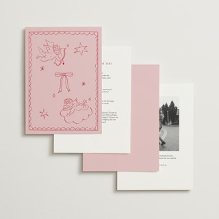 This is a cherry wedding invitations with standard by Helena Vitto called crazy little thing called love printing on signature in standard