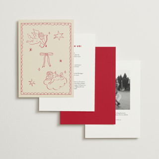 This is a strawberry wedding invitations with standard by Helena Vitto called crazy little thing called love printing on signature in standard