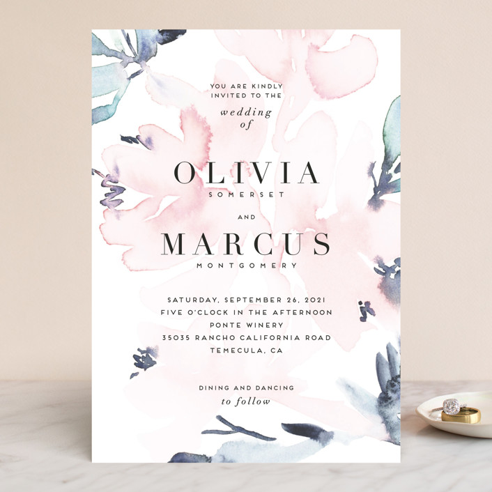 "Florista Modernista" - Wedding Invitations in Azalea by Petra Kern.