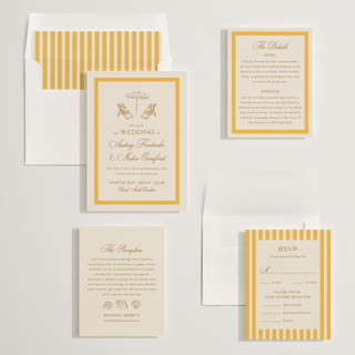 This is a sunshine wedding invitations with standard by Jackie Crawford called kitty hawk printing on signature in standard