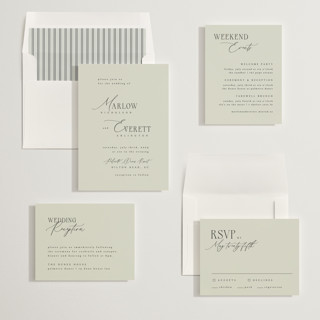 This is a spring wedding invitations with standard by Kelly Schmidt called scripted initials printing on signature in standard