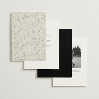 This is a ecru wedding invitations with standard by Erica Krystek called modern monogram printing on signature in standard