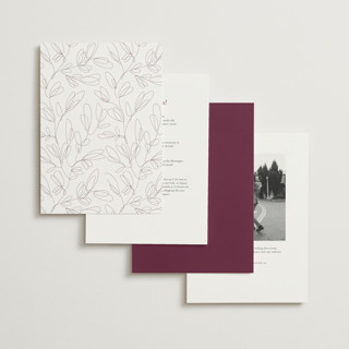 This is a bordeaux wedding invitations with standard by Erica Krystek called modern monogram printing on signature in standard