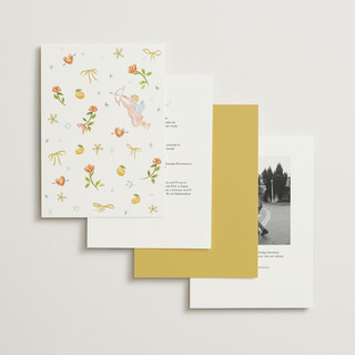 This is a limone wedding invitations with standard by Pati Cascino called giardino printing on signature in standard