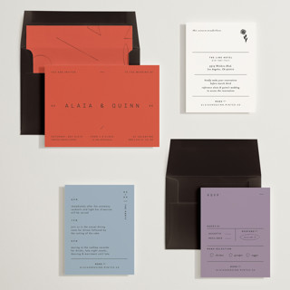 This is a verona sunset wedding invitations with standard by Blustery August called alaia printing on signature in standard