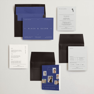 This is a positano wedding invitations with standard by Blustery August called alaia printing on signature in standard