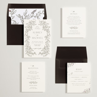 This is a ravello wedding invitations with standard by Anne Ciotola called cottonwood printing on signature in standard