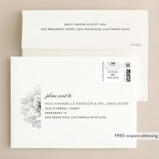 This is a shadow wedding invitations with standard by Jill Means called together forever printing on signature in standard