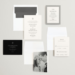 This is a ink wedding invitations with standard by Megan Davis called upper east printing on signature in standard