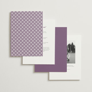This is a berry wedding invitations with standard by Jessie Steury called pretty picado printing on signature in standard