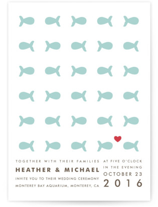 Only Fish For Me Wedding Invitations