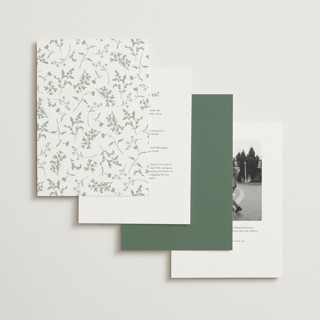 This is a eucalyptus wedding invitations with standard by Jennifer Postorino called love story printing on signature in standard