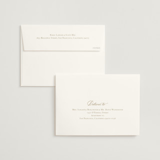 This is a golden wedding invitations with standard by Jennifer Postorino called avery printing on signature in standard